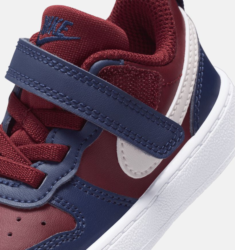 Nike Court Borough Donkerrode Sneakers voor jongens, meisjes (359842) - geschikt voor steunzolen