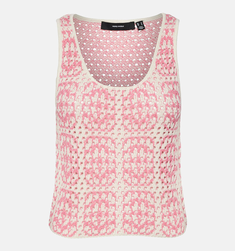 Vero Moda Mykonos Roze Gehaakte Top voor dames (337288)