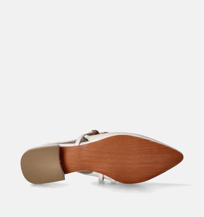 Marco Tozzi Ballerines slingback en Écru pour femmes (352547)