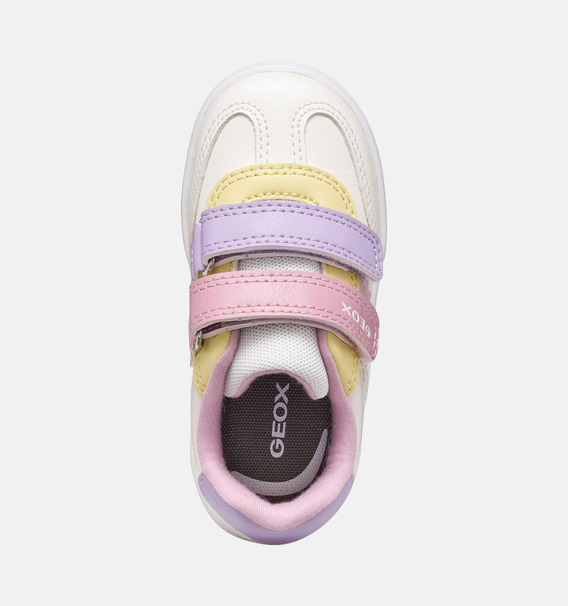 Geox Eclyper Ecru/Multi Babysneakers voor meisjes (377730) - geschikt voor steunzolen