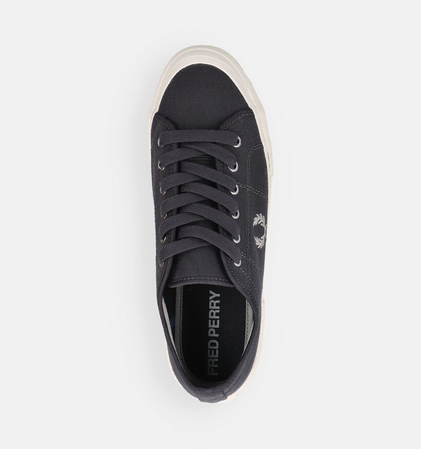 Fred Perry Vintage Tennis Canvas Donkerblauwe Veterschoenen voor heren (368927)