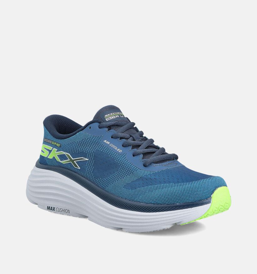 Skechers Max Cushioning Blauwe Sneakers voor heren (367470)