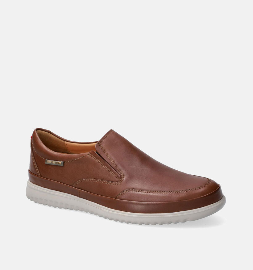 Mephisto Twain Randy Cognac Instappers voor heren (355136) - geschikt voor steunzolen