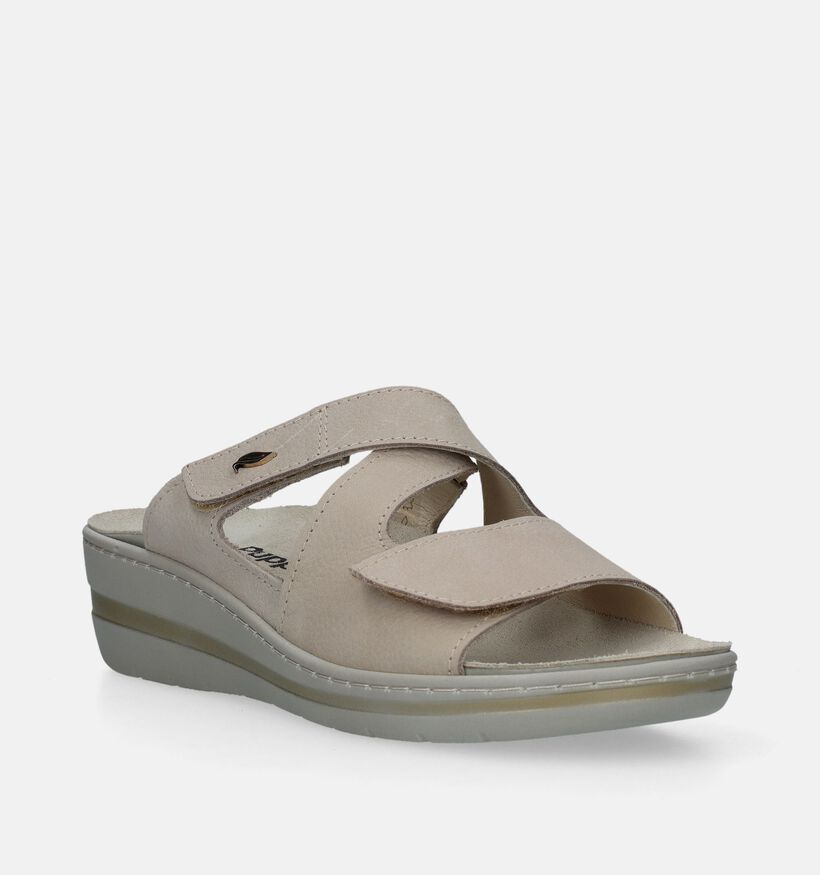 Hush Puppies Tutos Nu-pieds pour semelle orthopédiques en Beige pour femmes (340159) - pour semelles orthopédiques