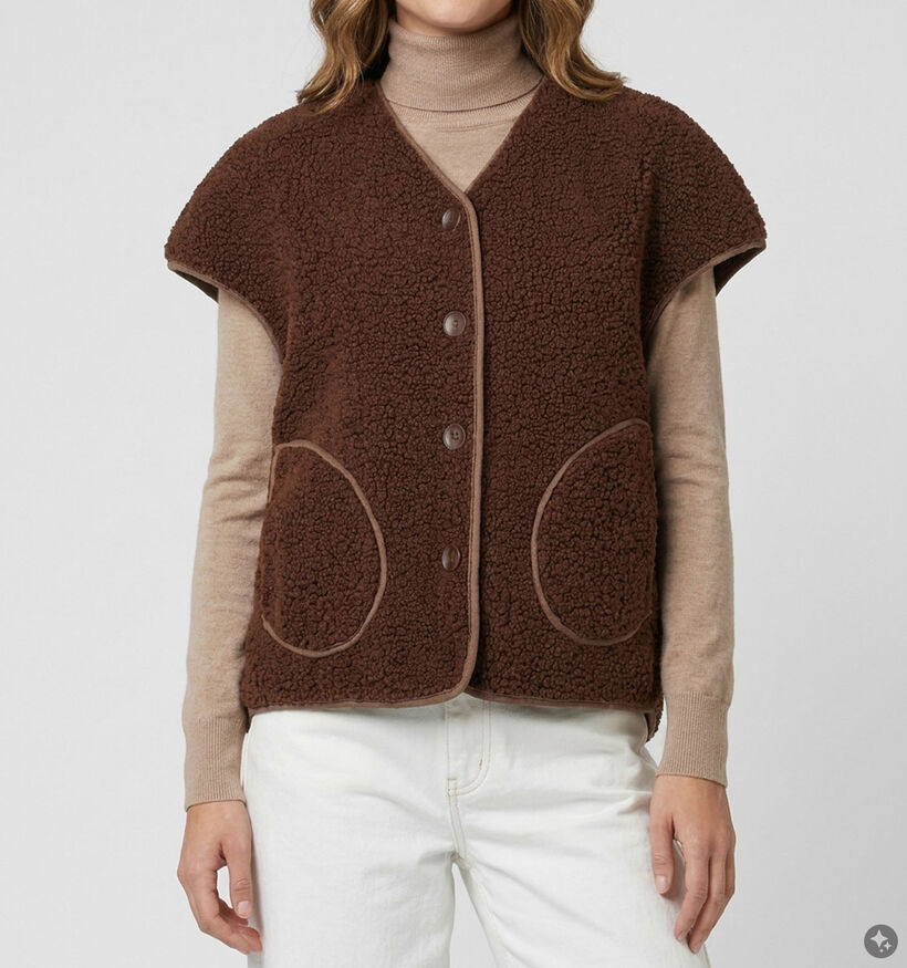 Laurent David Manteau court en Marron pour femmes (382010)