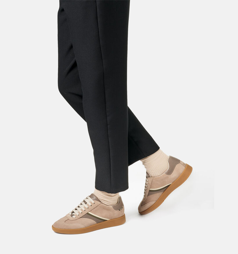 Geox Meleda Baskets en Taupe pour femmes (360133) - pour semelles orthopédiques