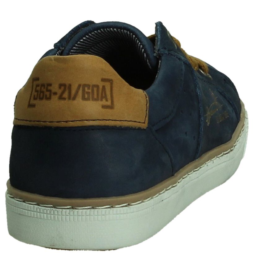 Veterschoen Blauw Bullboxer in nubuck (192307)