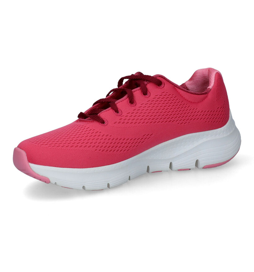 Skechers Arch Fit Baskets en Rose pour femmes (302120) - pour semelles orthopédiques