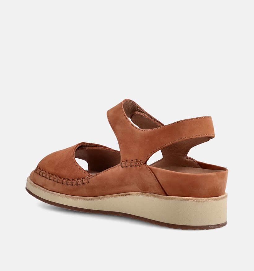 Piesanto Bruine Sleehak Sandalen voor Steunzolen voor dames (373792) - geschikt voor steunzolen