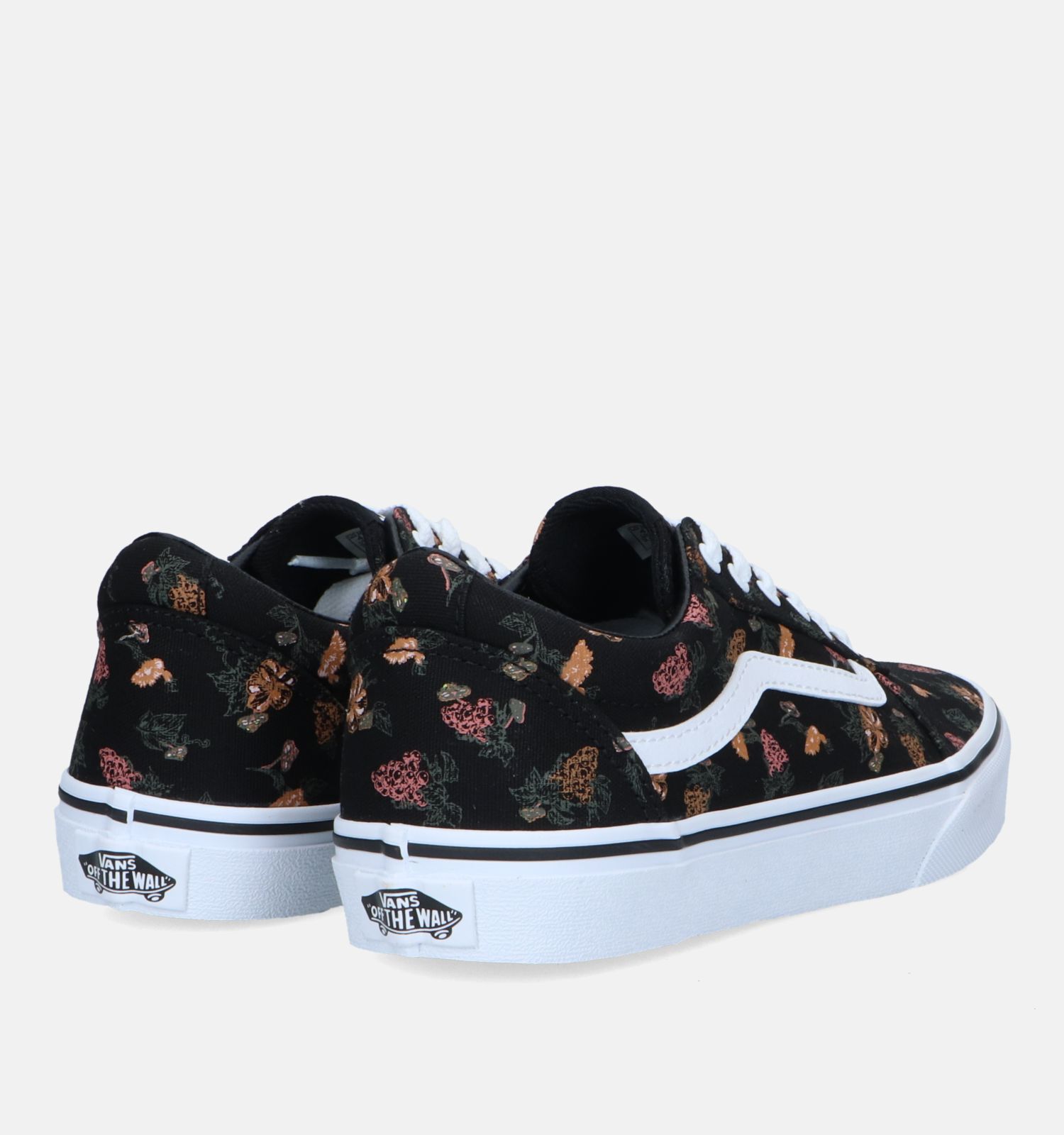 Vans Ward Garden Floral Zwarte Sneakers Meisjes Sneakers Online op TORFS.BE
