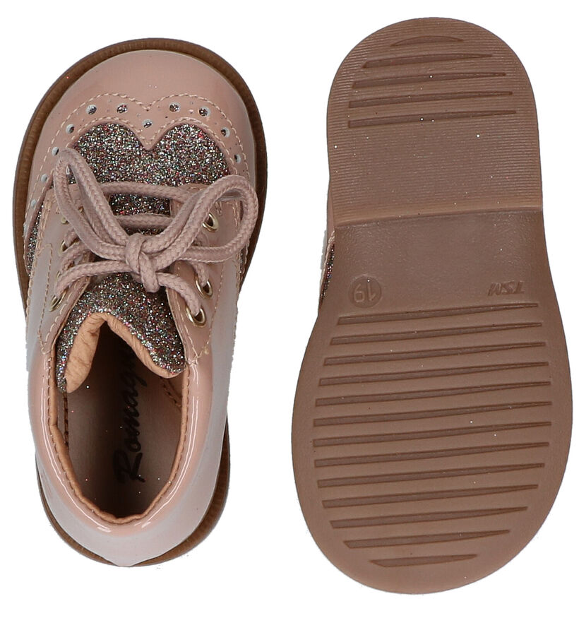 Romagnoli Chaussures pour bébé en Rose en cuir (281512)