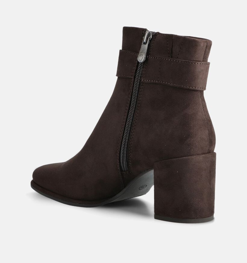 Marco Tozzi Bruine Enkellaarzen voor dames (365019)