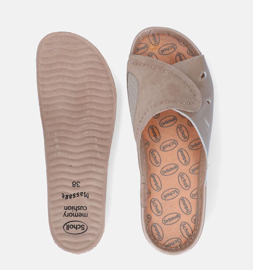 Scholl Nives Mules en Taupe pour femmes (336735) - pour semelles orthopédiques