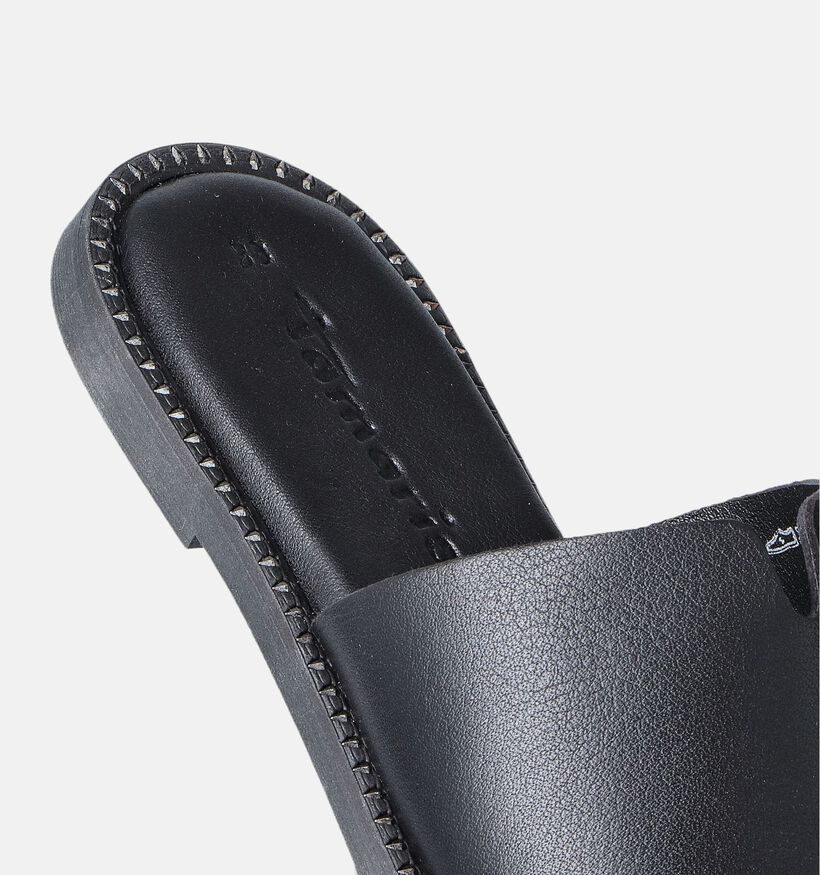 Tamaris Nu-pieds plates en Noir pour femmes (354432)