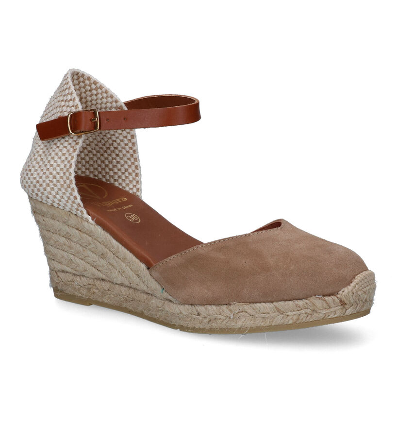 Viguera Escarpins à bride en Taupe en daim (308367)