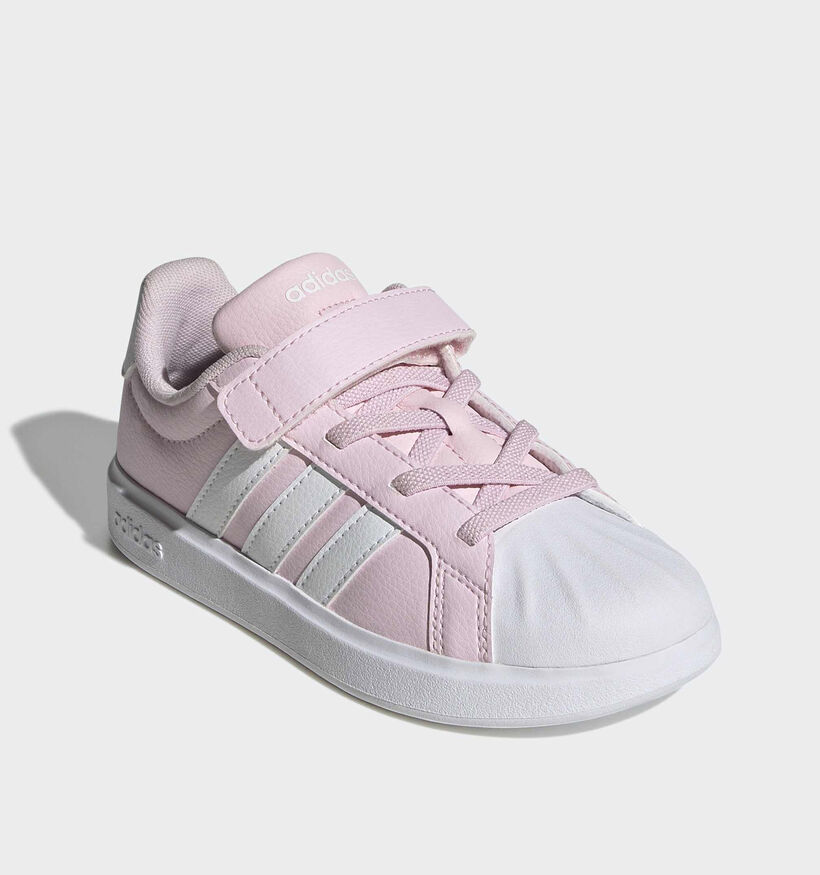 adidas Streettalk Baskets en Rose pour filles (372792) - pour semelles orthop&eacute;diques