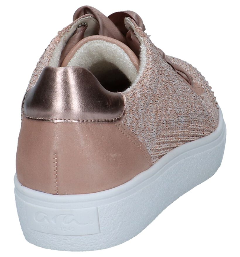 Ara Chaussures à lacets en Rose clair en cuir (240914)