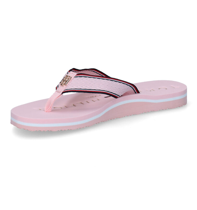 Tommy Hilfiger Hardware Flat Roze Teenslippers voor dames (303990)