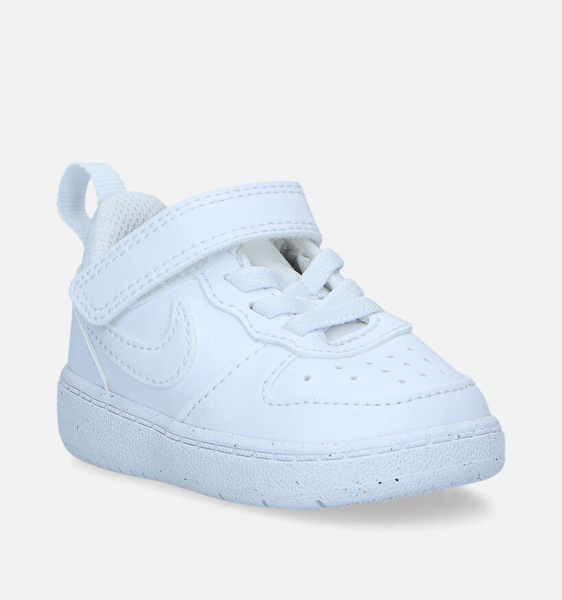 Nike Court Borough Low TD Beskets en Blanc pour filles, garçons (347718)