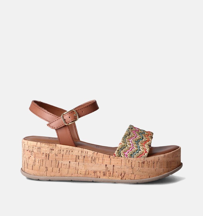 Tamaris Sandales compensées en Cognac pour femmes (354413)