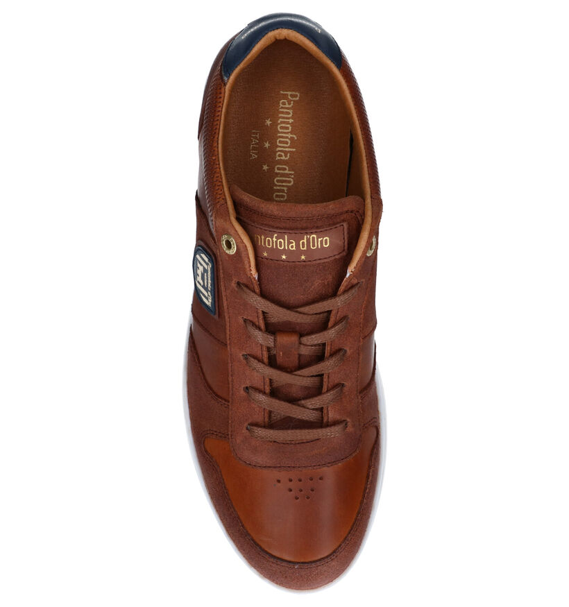 Pantofola d'Oro Milito Cognac Veterschoenen voor heren (305441) - geschikt voor steunzolen