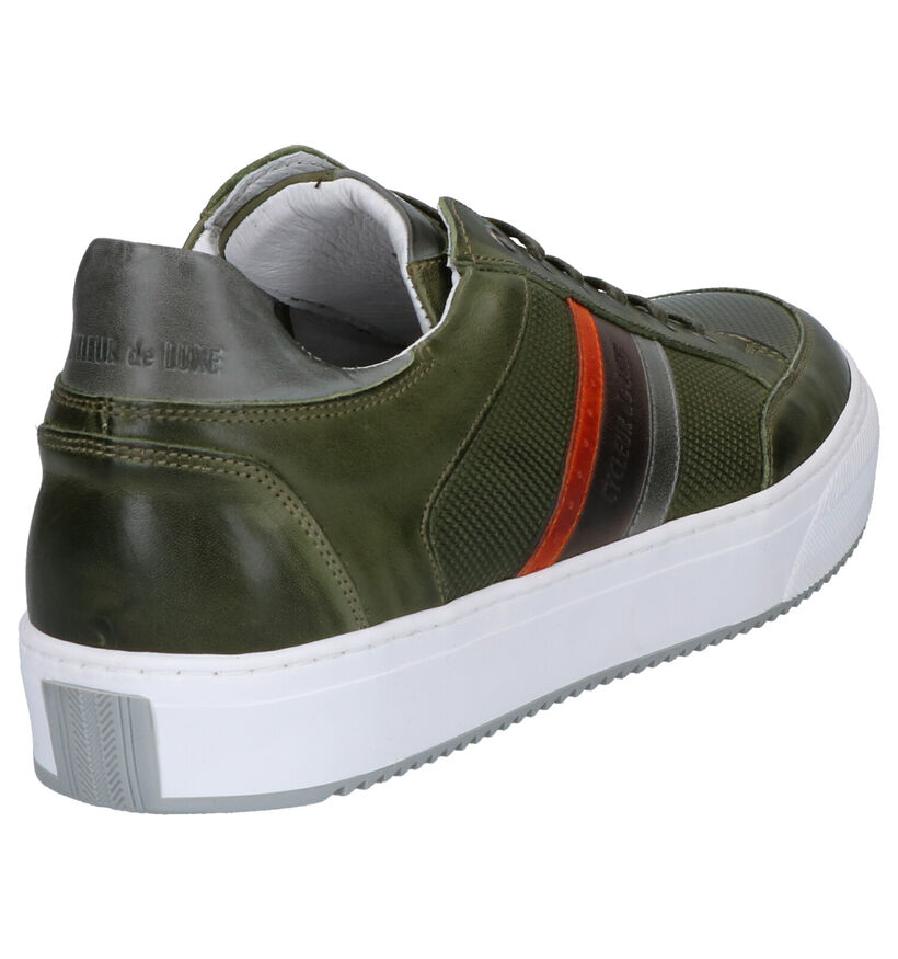 Cycleur de Luxe Burton Groene Casual Veterschoenen in leer (268232)
