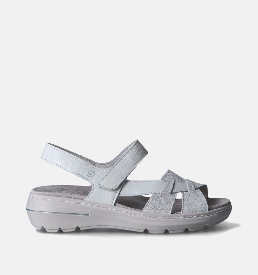 Suave Grijze Sandalen voor steunzolen voor dames (357743) - geschikt voor steunzolen