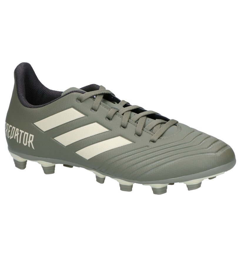 adidas Predator 19.4 FXG Chaussures de foot en Vert kaki en simili cuir (262570)