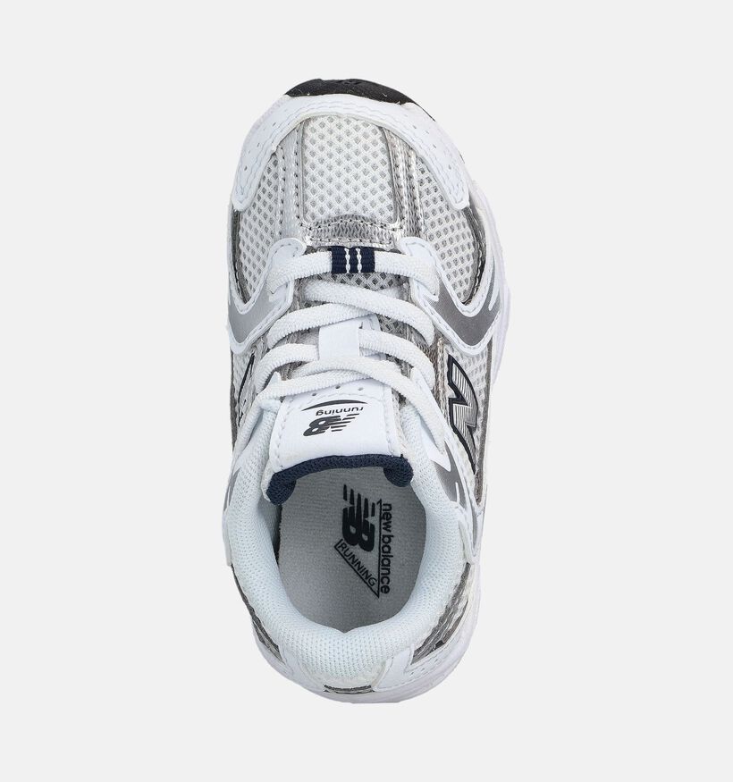New Balance 530 Baskets en Blanc pour gar&ccedil;ons, filles (366192) - pour semelles orthop&eacute;diques