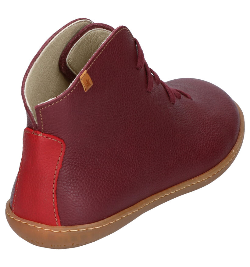 El Naturalista El Viajero Bottines en Bordeaux en cuir (259451)