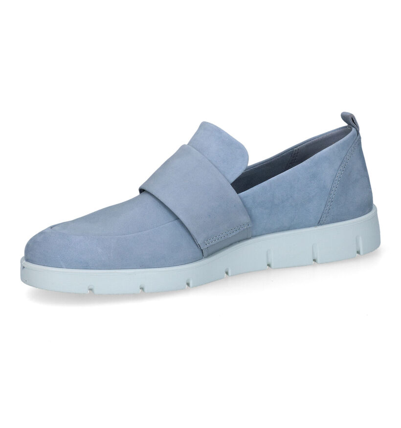 ECCO Bella Blauwe Instappers in nubuck (307490)