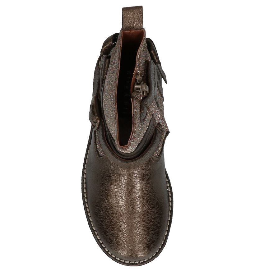 Milo & Mila Bottes basses en Bronze en cuir (200461)
