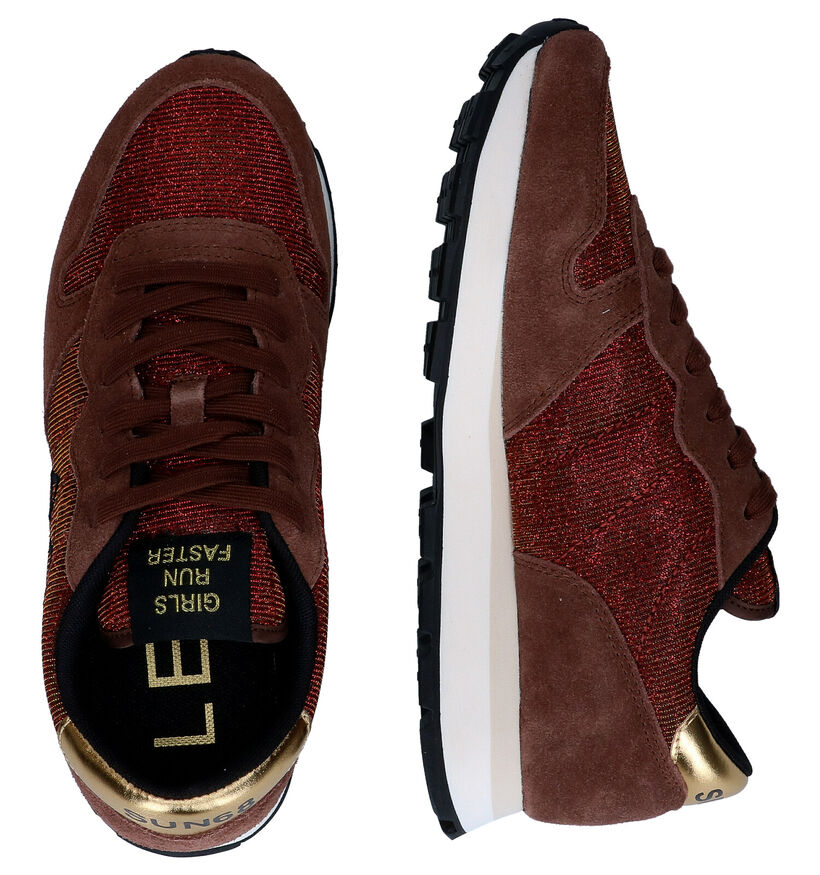 Sun 68 Ally Glitter Baskets en Marron en daim (298125)