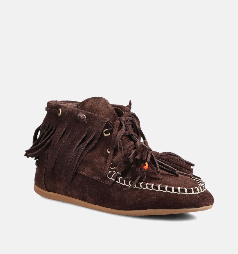 Tango Jeanne 7 Donkerbruine Chukka Boots voor dames (375020)