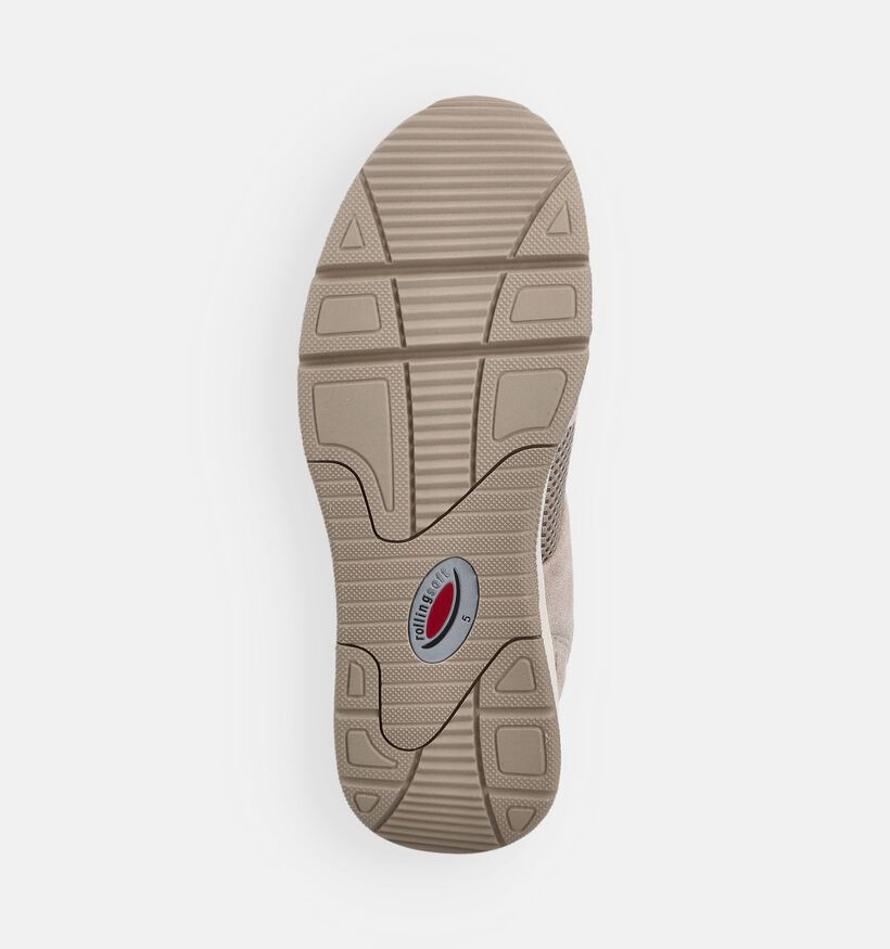 Gabor Rollingsoft Baskets casual en Beige pour femmes (369505) - pour semelles orthop&eacute;diques