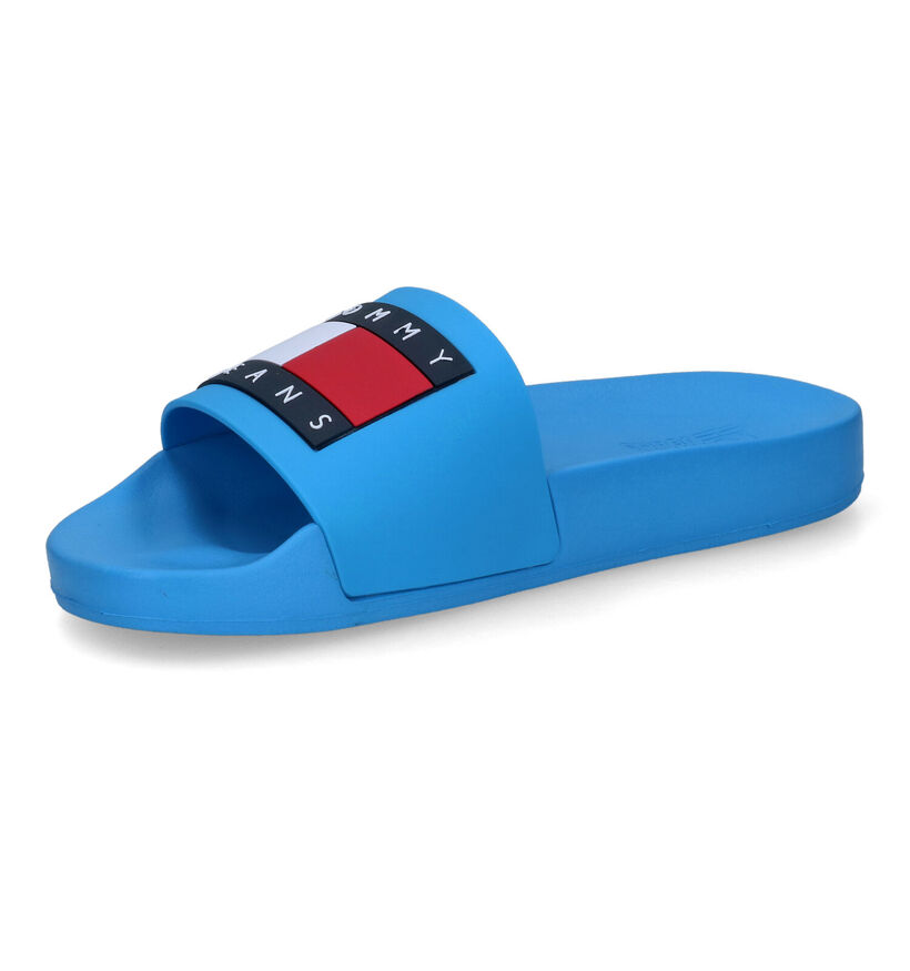 TH Tommy Jeans Flag Blauwe Badslippers voor dames (303956)