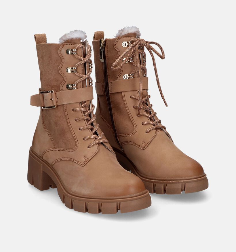 Tamaris Boots à lacets en Camel pour femmes (315395)