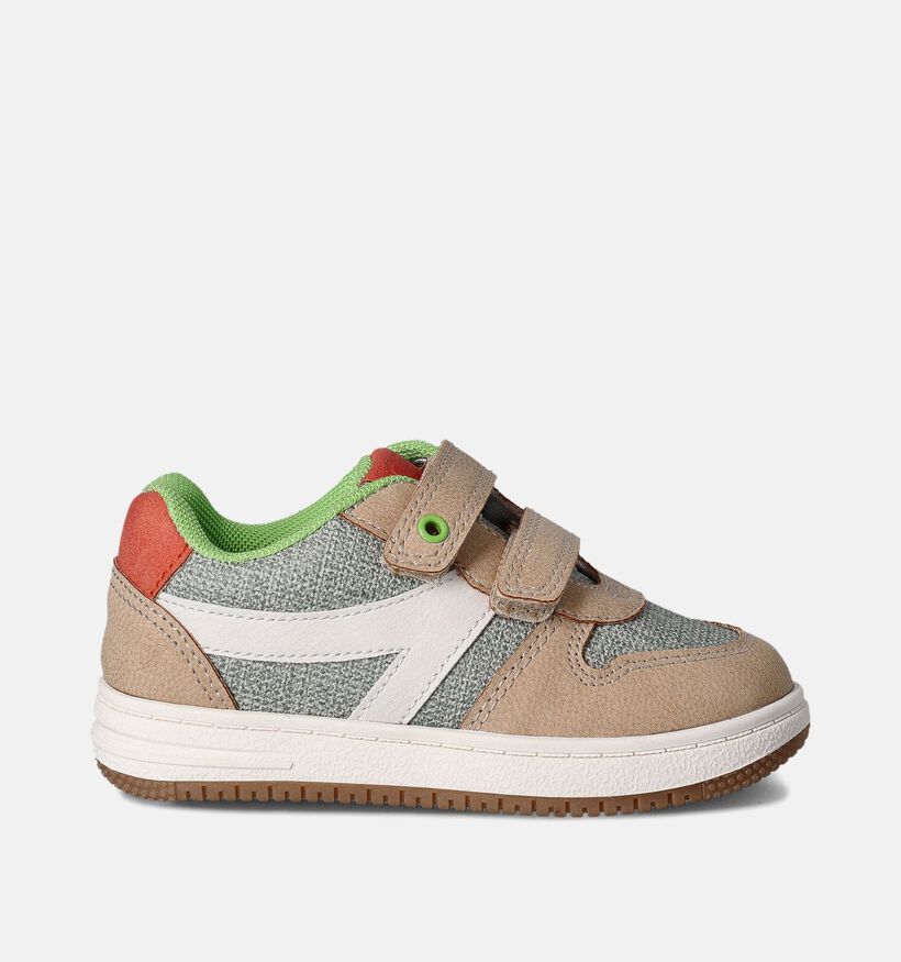 SJ Beige Velcroschoenen voor meisjes, jongens (354464) - geschikt voor steunzolen