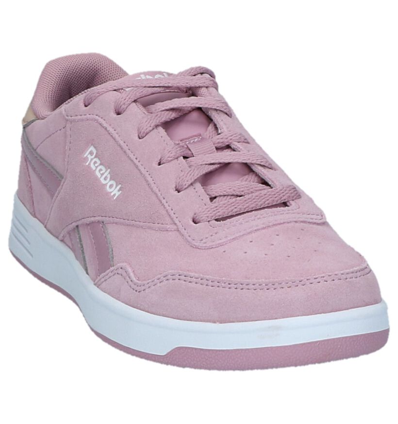 Reebok Royal Techqu Baskets en Rose en daim (221583)