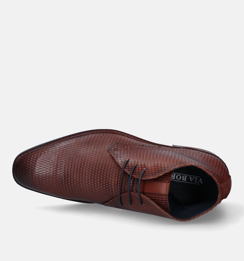 Via Borgo Chaussures classiques en Cognac pour hommes (330336)