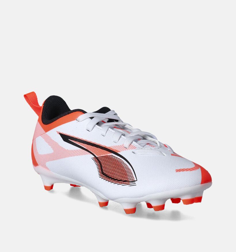 Puma Ultra 5 Play FB/AG Chaussures de foot en Blanc pour filles, garçons (352380)