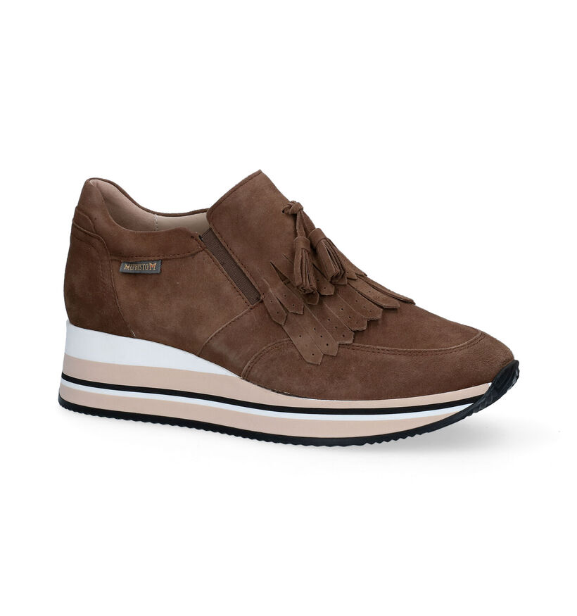 Mephisto Omega Taupe Instappers voor dames (298168) - geschikt voor steunzolen