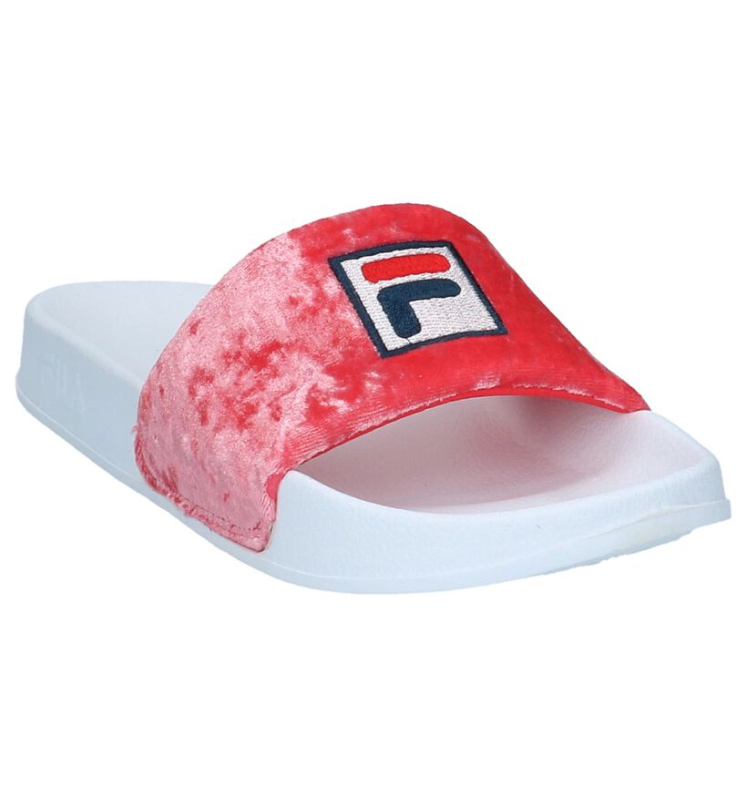 Roze Fluwelen Badslippers Fila Palm Beach Slipper, , pdp