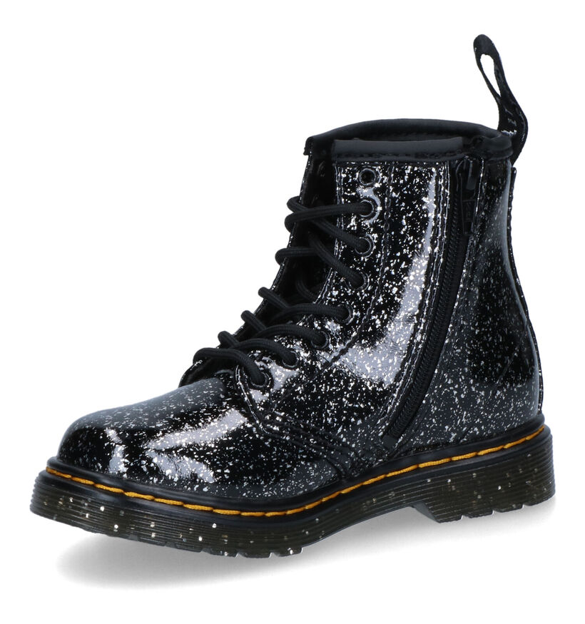 Dr. Martens Cosmic Glitter Bottines en Rouge pour filles (294392)