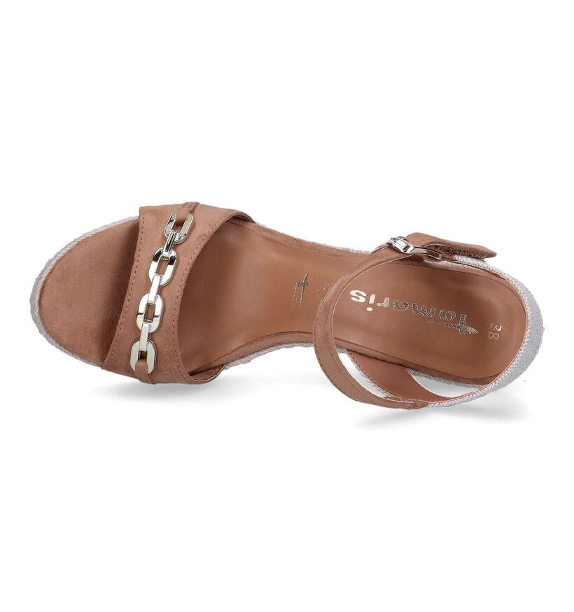Tamaris Zwarte Sandalen met sleehak voor dames (322422)