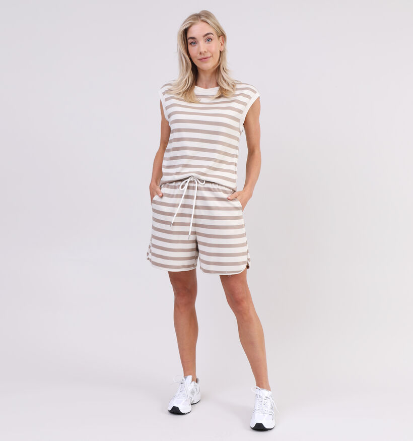 Vila Santa Blauw Getreepte Short voor dames (330202)
