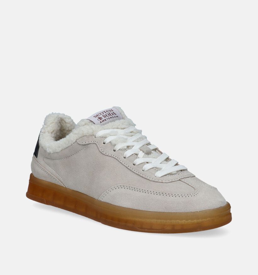 Scotch & Soda Nixie Baskets en Écru pour femmes (345485) - pour semelles orthopédiques