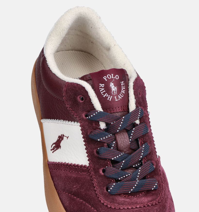 Polo Ralph Lauren Court Bordeaux Sneakers voor dames (377214) - geschikt voor steunzolen