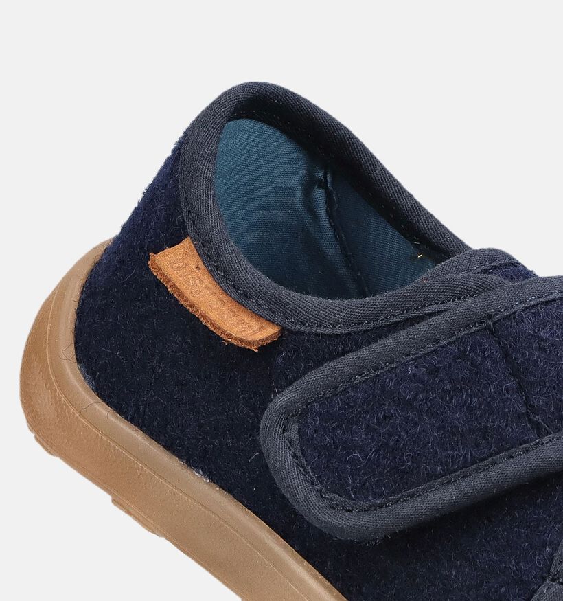 Bisgaard Pantoufles en Bleu fonc&eacute; pour filles, gar&ccedil;ons (381031) - pour semelles orthop&eacute;diques