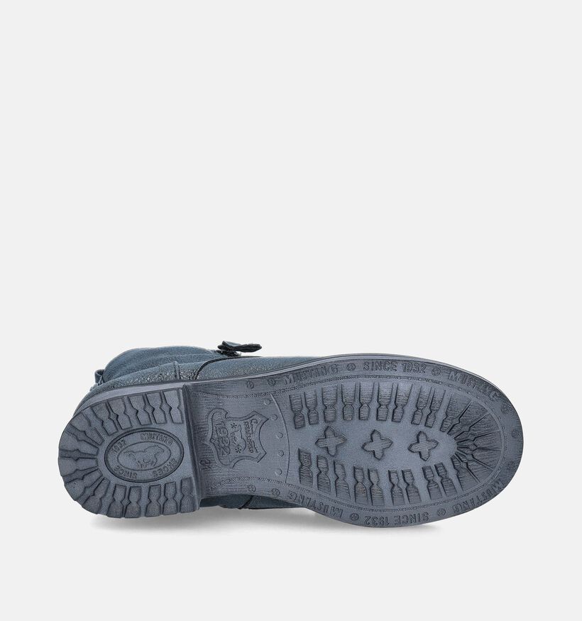 Mustang Bottines robustes en Bleu pour filles (345604)